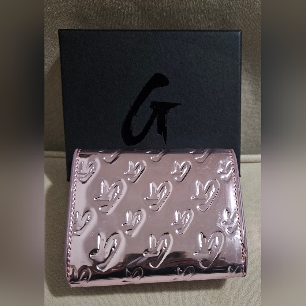 Glam-Aholic Lifestyle Pink Metallic Monogram Wallet - Picture 2 of 4